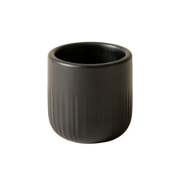 Fern Bridge Empty Candle Holder - Black