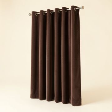 Velvety Solid Room Darkening 100 % Cotton Curtain Panel (synthetic illustration; no displayed measurements)