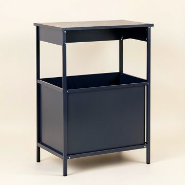 Juniper Arc Freestanding Pull-Out Hamper Cabinet (synthetic illustration; no displayed measurements)