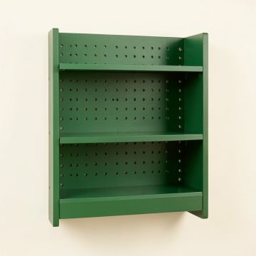 Aspen Dale Empty Wall-Mounted Tool Organizer Panel - Green (synthetic illustration; no displayed measurements)