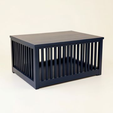 Willow Dell Empty Furniture-Style Pet Crate - Navy (synthetic illustration; no displayed measurements)