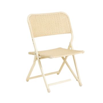 Glen Bend Folding Outdoor Chair - Ivory