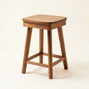 Kirkwood Solid Wood Bar & Counter Stool (synthetic illustration; no displayed measurements)