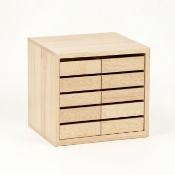 Meadow Crest Small-Parts Storage Drawer Cabinet - Beige (synthetic illustration; no displayed measurements)