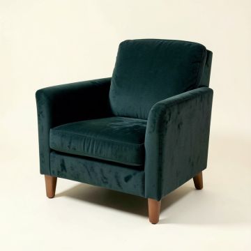 28.75 '' Wide Velvet Armchair (synthetic illustration; no displayed measurements)
