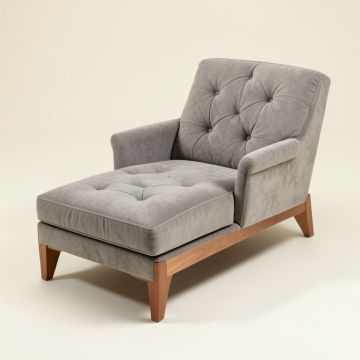 Euva Tufted Armless Chaise Lounge (synthetic illustration; no displayed measurements)