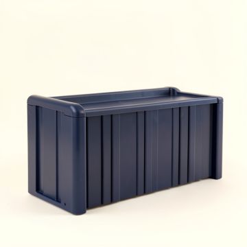 Field Crossing Narrow Outdoor Storage Bench - Navy (synthetic illustration; no displayed measurements)