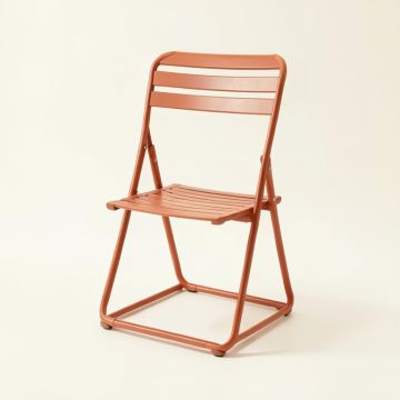 Reed Canyon Folding Outdoor Chair - Terracotta (synthetic illustration; no displayed measurements)