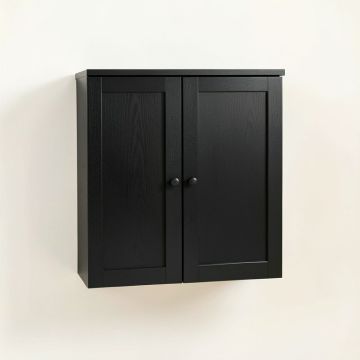 Summit Branch Wall-Mounted Laundry Cabinet - Black (synthetic illustration; no displayed measurements)