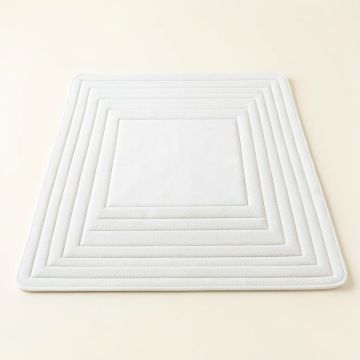 Meadow Crest Rectangular Outdoor Rug - White (synthetic illustration; no displayed measurements)
