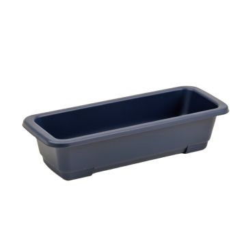 Glen Bluff Empty Railing Planter With Integral Brackets - Navy