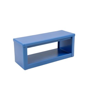 Spruce Bridge Narrow Outdoor Storage Bench - Blue