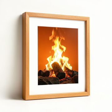 Stone On Fire By Michael Blanchette - Picture Frame Photograph Print On Canvas (synthetic illustration; no displayed measurements)