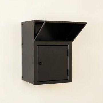Summit Brook Wall-Mounted Entry Cabinet - Black (synthetic illustration; no displayed measurements)