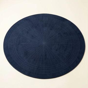 Briar Bend Round Area Rug - Navy (synthetic illustration; no displayed measurements)