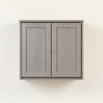 Meadow Bluff Wall-Mounted Entry Cabinet - Gray (synthetic illustration; no displayed measurements)