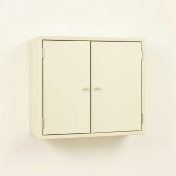 Dune Brook Wall-Mounted Entry Cabinet - Ivory (synthetic illustration; no displayed measurements)