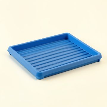 Hill Bridge Empty Under-Desk Cable Tray - Blue (synthetic illustration; no displayed measurements)