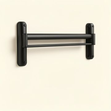 Bathroom Double Towel Bar Towel Hanging Rod/Rail Towel Rack Holder Storage Wall Mount 24-Inch (synthetic illustration; no displayed measurements)