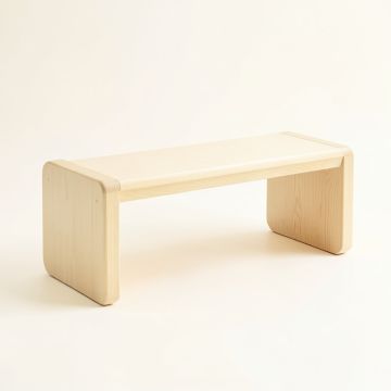 Reed Canyon Indoor Bench - Ivory (synthetic illustration; no displayed measurements)
