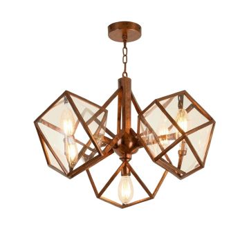 Douthett 6 - Light Unique / Statement Geometric Chandelier