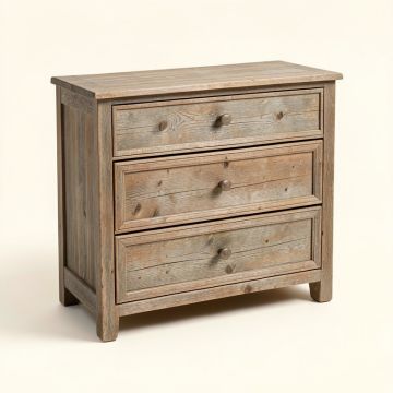 Sachiko 3 Drawer Aged Accent Chest (synthetic illustration; no displayed measurements)