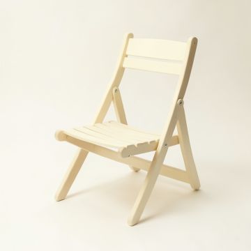 Dune Bend Folding Outdoor Chair - Cream (synthetic illustration; no displayed measurements)