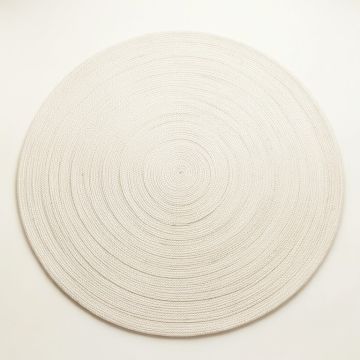 Fern Bend Round Area Rug - Cream (synthetic illustration; no displayed measurements)