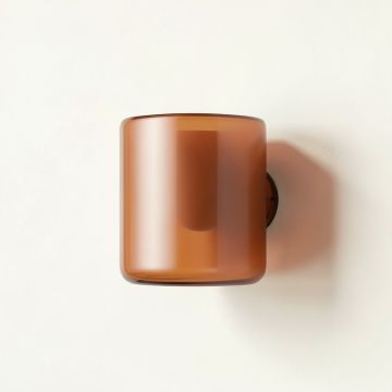 Elm Bridge Wall Sconce Mounted On A Plain Wall - Terracotta (synthetic illustration; no displayed measurements)