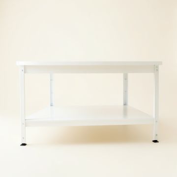 Summit Branch Empty Workshop Workbench - White (synthetic illustration; no displayed measurements)