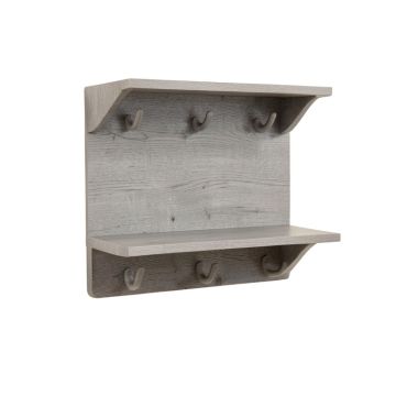 Spruce Crossing Wall-Mounted Entryway Organizer Shelf - Gray
