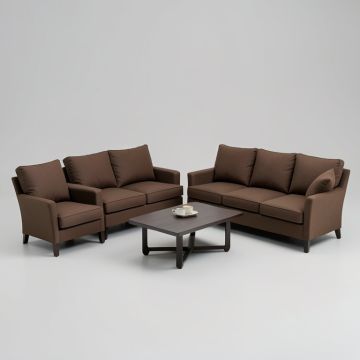 Safira Outdoor Loveseat and Chair Set (synthetic illustration; no displayed measurements)
