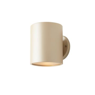 Olive Crossing Wall Sconce Mounted On A Plain Wall - Beige