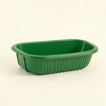 Reed Crest Empty Railing Planter With Integral Brackets - Green (synthetic illustration; no displayed measurements)