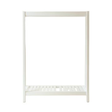 Laurel Bend Empty Garment Rack - White (synthetic illustration; no displayed measurements)