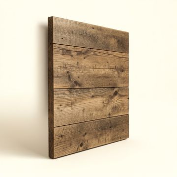 6 '' Reclaimed Solid Wood Wall Paneling (synthetic illustration; no displayed measurements)