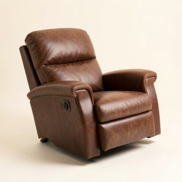 Asharna 35.8 '' Wide Faux Leather Power Standard Recliner (synthetic illustration; no displayed measurements)