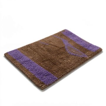Burlington Lavender Flower 30 In . X 18 In . Non-Slip Outdoor Door Mat (synthetic illustration; no displayed measurements)