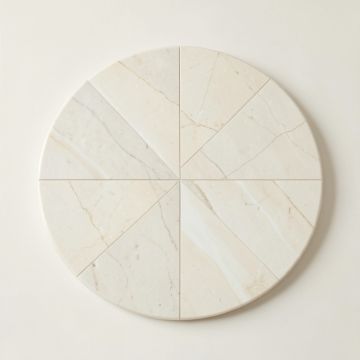 Penny Round 0.75 '' X 0.75 '' Marble Mosaic Tile In Bianco Carrara (synthetic illustration; no displayed measurements)