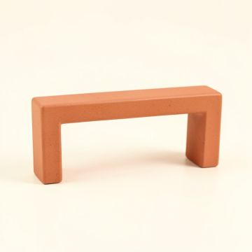 Cove Bend Cabinet Handle Without Packaging - Terracotta (synthetic illustration; no displayed measurements)