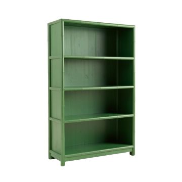 Aspen Falls Freestanding Bookcase - Green