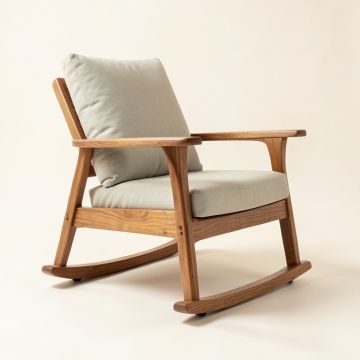 Farjand Rocking Chair With Cushions (synthetic illustration; no displayed measurements)