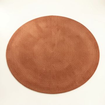 Bay Canyon Round Area Rug - Terracotta (synthetic illustration; no displayed measurements)