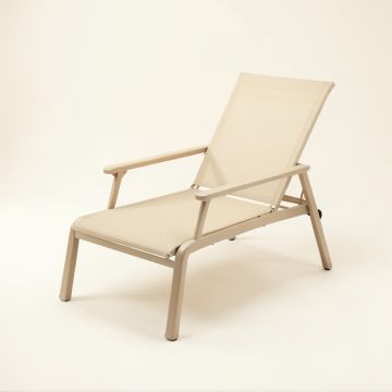 Dune Dale Outdoor Lounge Chair - Beige (synthetic illustration; no displayed measurements)
