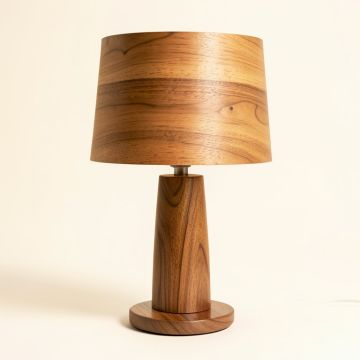 Fernando 26 '' Walnut Table Lamp (synthetic illustration; no displayed measurements)
