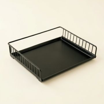 Ridge Dale Empty Under-Desk Cable Tray - Black (synthetic illustration; no displayed measurements)