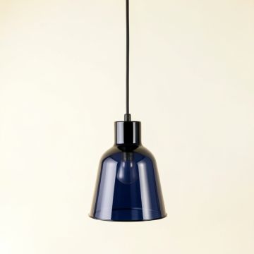 Willow Crossing Pendant Light Suspended From One Plain Cable - Navy (synthetic illustration; no displayed measurements)