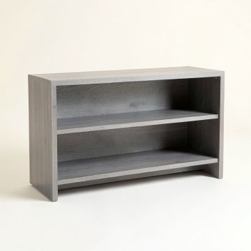 Harbor Bend Low Bookcase - Gray (synthetic illustration; no displayed measurements)