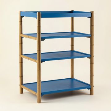 Vale Arc Empty Seed-Starting Shelving Unit Without Lights - Blue (synthetic illustration; no displayed measurements)