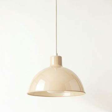 Wren Bridge Pendant Light Suspended From One Plain Cable - Beige (synthetic illustration; no displayed measurements)